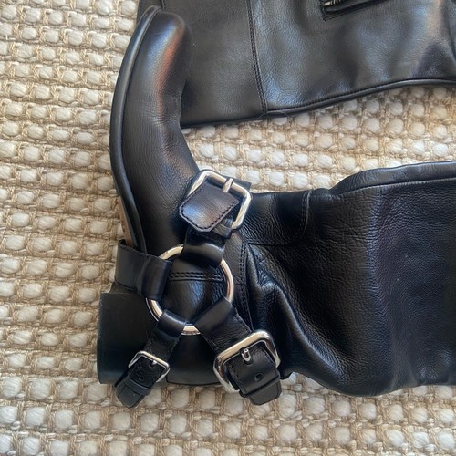 Prada MIU MIU Motorcycle Biker Removable Harness Buckle Leather Boots Black 37.5 - Bild 12 von 16