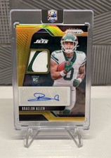 2024 Panini Prizm Braelon Allen Gold /10 New York Jets Auto Rookie Patch