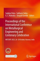 Proceedings Of The International Conference On Metallurgical Engineering And Cen
