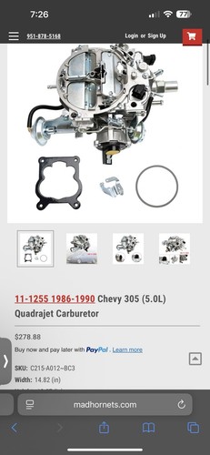 Rochester Carburetor 4 Barrel - Bild 11 von 11