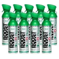 Boost Oxygen Supplemental Oxygen - 10 Liter - Natural Aroma - 9 Pack