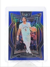 STEPHON CASTLE 2024-25 SELECT CONCOURSE ROOKIE BLUE PRIZM SPURS RC Q1300-H