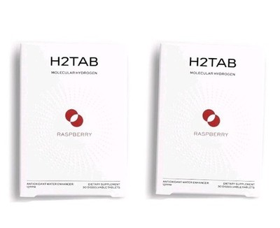 2 X H2Tab Molecular Hydrogen Tablets with Mgnesium Rasberry X 2!!