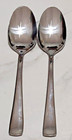 Lot of 2 Oneida UJ-15 Teaspoons Holidays Parties Gatherings Get Togethers