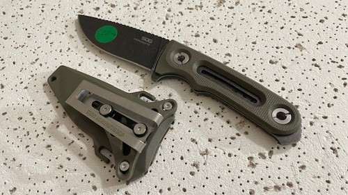 SOG PROVIDER FX 17-35-01-57 G10 Fixed Blade Black Knife “154CM 3.75” Green - - -