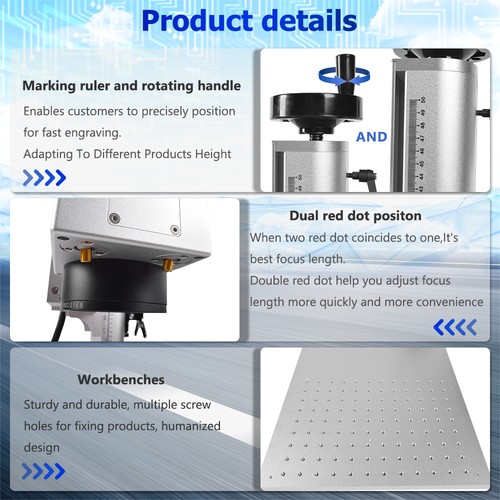 JPT 100W M7 Mopa Fiber Laser Marking Machine Rotary Auto focus EZCAD2 200*200mm - Bild 5 von 15