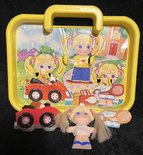 VINTAGE KNICKERBOCKER DOLLY POPS yellow FRAME Play Set Outdoor Playtime car 1979 - Picture 3 of 4