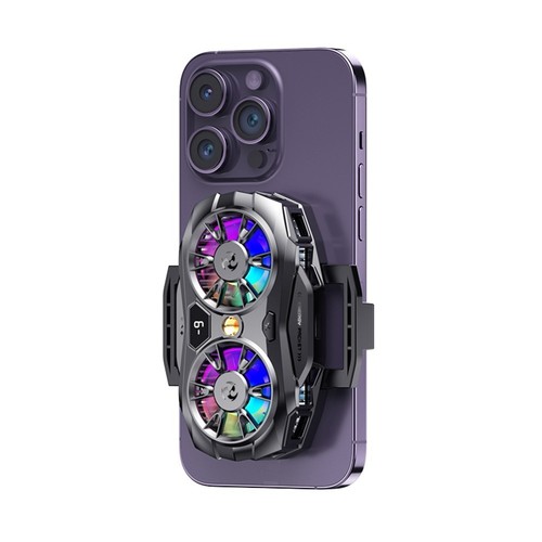 Advanced Mobile Phone Cooler with RGB Lights for Fast Temperature Control - Picture 10 of 12