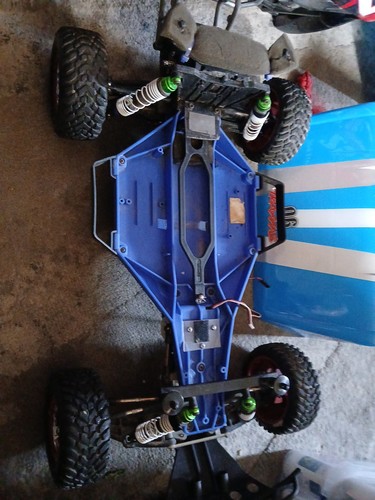 Traxxas Slash 2wd LCG 1/10 Short Course Truck Roller Rolling Chassis w/ Servo. - Picture 6 of 12