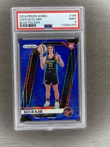 2024 Prizm WNBA #145 Caitlin Clark Blue Pulsar /199 RC PSA 9 SP 