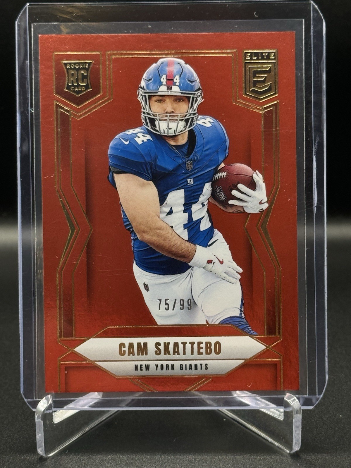2025 Panini Donruss Elite - Rookies Cameron Skattebo #153 Red /99 (RC)