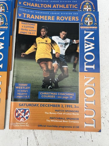 Luton Town Programme Bundle 1995-96 - Picture 3 of 5