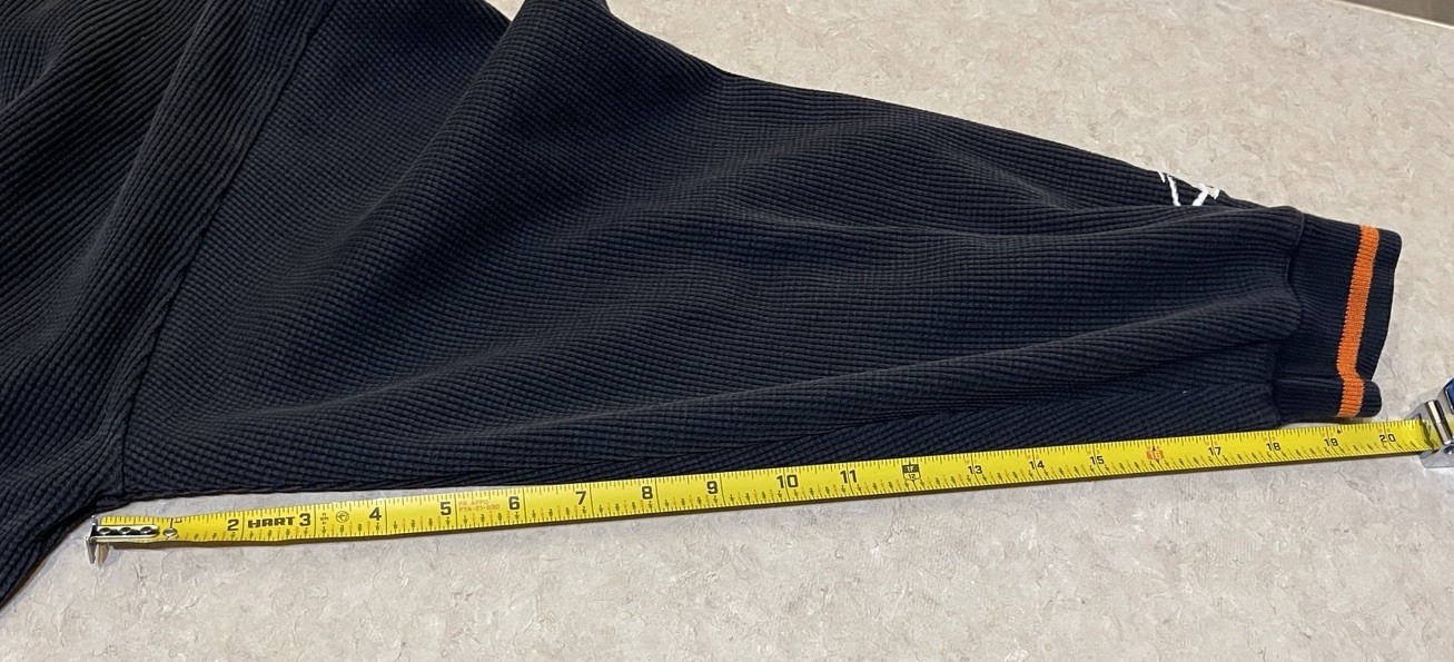 Vtg Cincinnati Bengals Pullover Logo Athletics Pro Line Waffle Knit Lined Sz XL