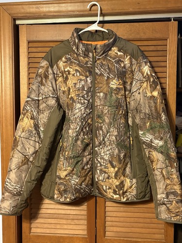 XL Realtree Camo Puffer Jacket Thinsulate Full Zip Herren Jagd Outdoor Wandern