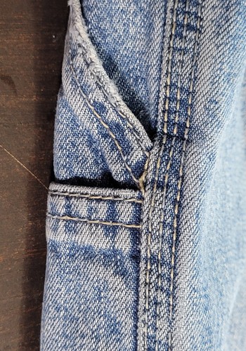 Pantalones de mezclilla desgastados Premier International para hombre carpintero talla 36x32 *Notas - Imagen 6 de 13