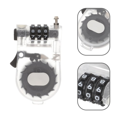 3 Pieces Combination Lock for Snowboard High-security Bike Cable - Picture 5 of 12
