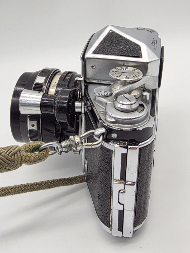 Câmera Exakta VX IIa Ihagee Dresden com Lente Schneider 50, Estojo, NÃO TESTADA COMO ESTÁ - Imagem 4 de 4