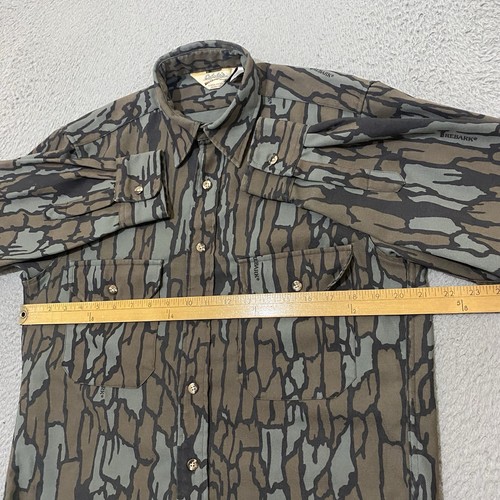Vintage Cabela's Hemd Herren M Mehrfarbig Trebark Langarm Knopfleiste Made In USA - Bild 12 von 15