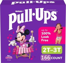 Pull-Ups Girls' Potty Training Pants, Size 2T-3T 166 COUNT
