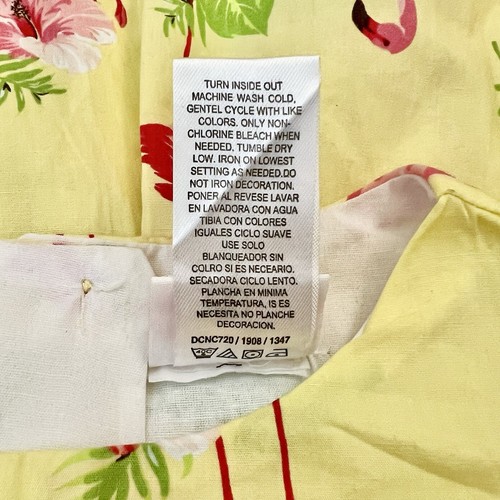 Nannette Kids Yellow Pink & Red Flamingo Flare Sleeveless Summer Sun Dress Sz 4T - Picture 4 of 6