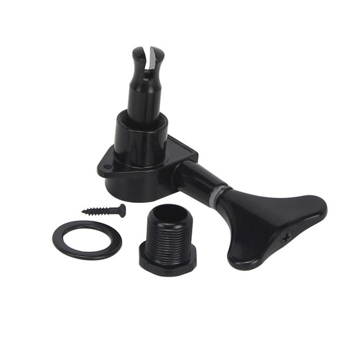 FLEOR Black Electric Bass 2R2L Tuning Peg Machine Head Left Tuner Tuning Key - Picture 5 of 8
