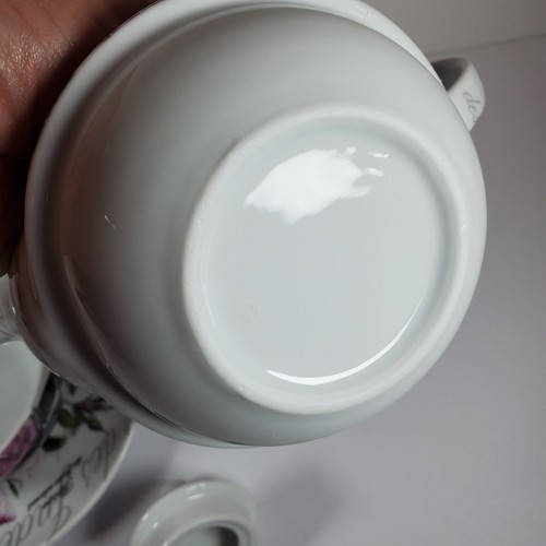 Living Quarters Tea for One Teekanne Tasse & Untertasse Rosa Rosenmuster 10oz - Bild 6 von 11