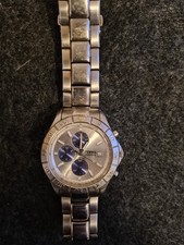 Fossil Blue Herren-Armbanduhr mit Fossil Armband silber