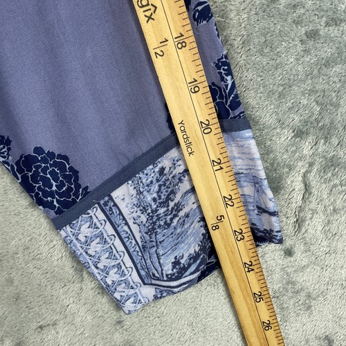 Camisa túnica floral azul púrpura XL Soft Surroundings Tranquil Blooms para mujer - Imagen 9 de 9