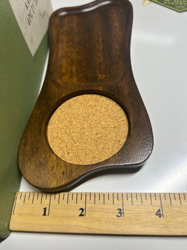 Imperial International handgeschnitztes Kala-Holz 4er Set TV Tablett Korkeinsatz - Bild 9 von 11