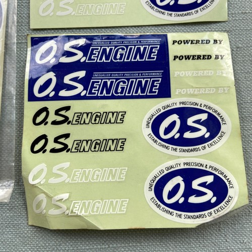 Vintage Decal Lot 3 RC Model Airplane Powered By O.S. Engine Radio Control New - Picture 4 of 12
