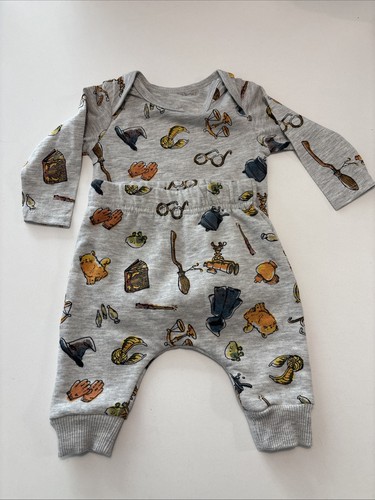 Harry Potter Wizarding World Baby 2-teiliges graues Outfit 3 Monate