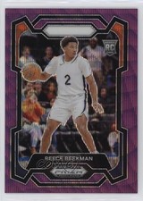 2024 Panini Prizm Draft Picks Purple Wave Prizm Reece Beekman #83 Rookie RC
