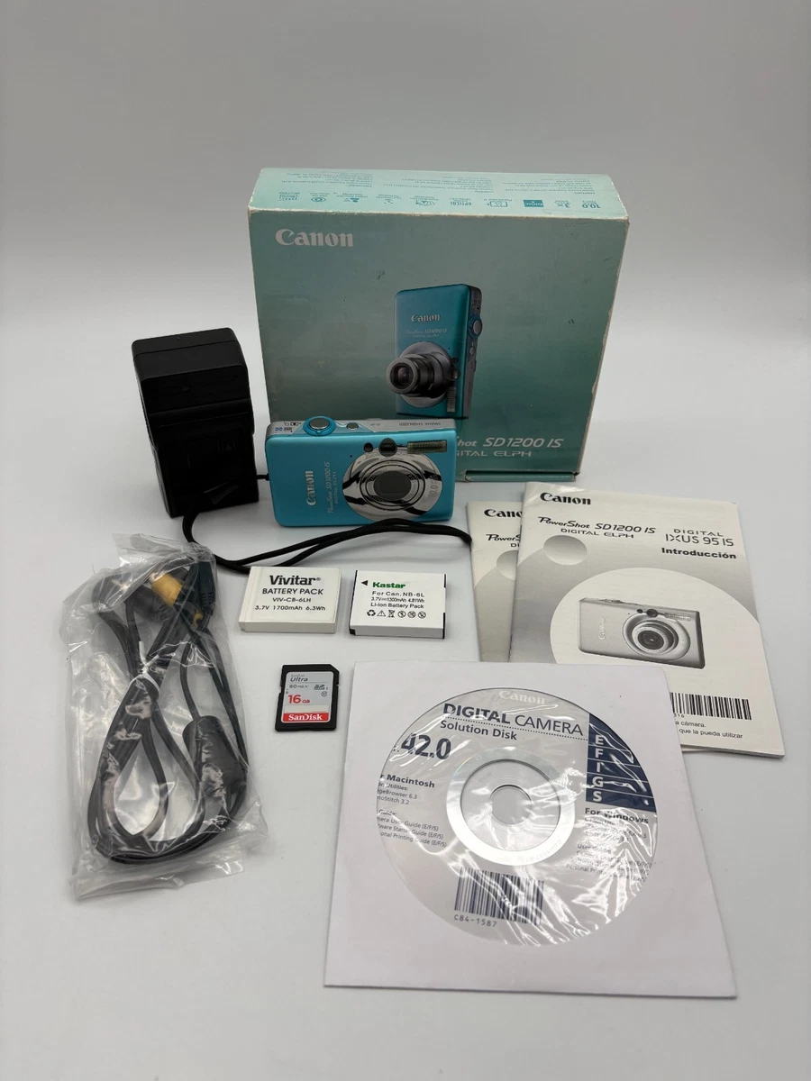 Canon PowerShot SD1200 IS Digital Cameras for sale | eBay