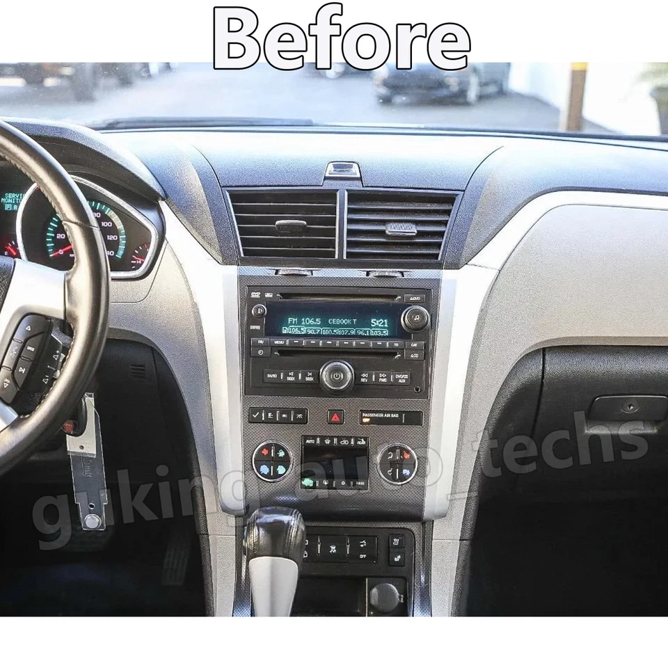 9.7" For Chevrolet Traverse 2009-2012 Android 15 Carplay Car Stereo Radio GPS BT Foto 4 de 4