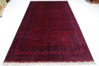 7 x 10 ft Oriental Tribal Red Area Rug Afghan Hand Knotted Wool Living Room Rug