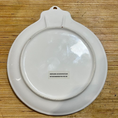 Twas la notte prima di Natale piatto a forma di ornamento 8" ceramica - Foto 4 di 4