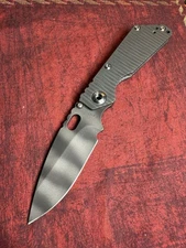 Strider Knives Full Titanium SnG -  Cpm154 Flamed Ti Tiger Stripe Knife