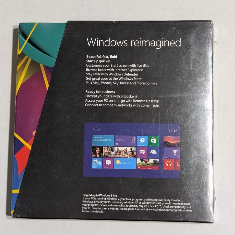 Microsoft Windows 8 PRO Full 64 32 Bit English NEW Factory Sealed - Image 2 of 4