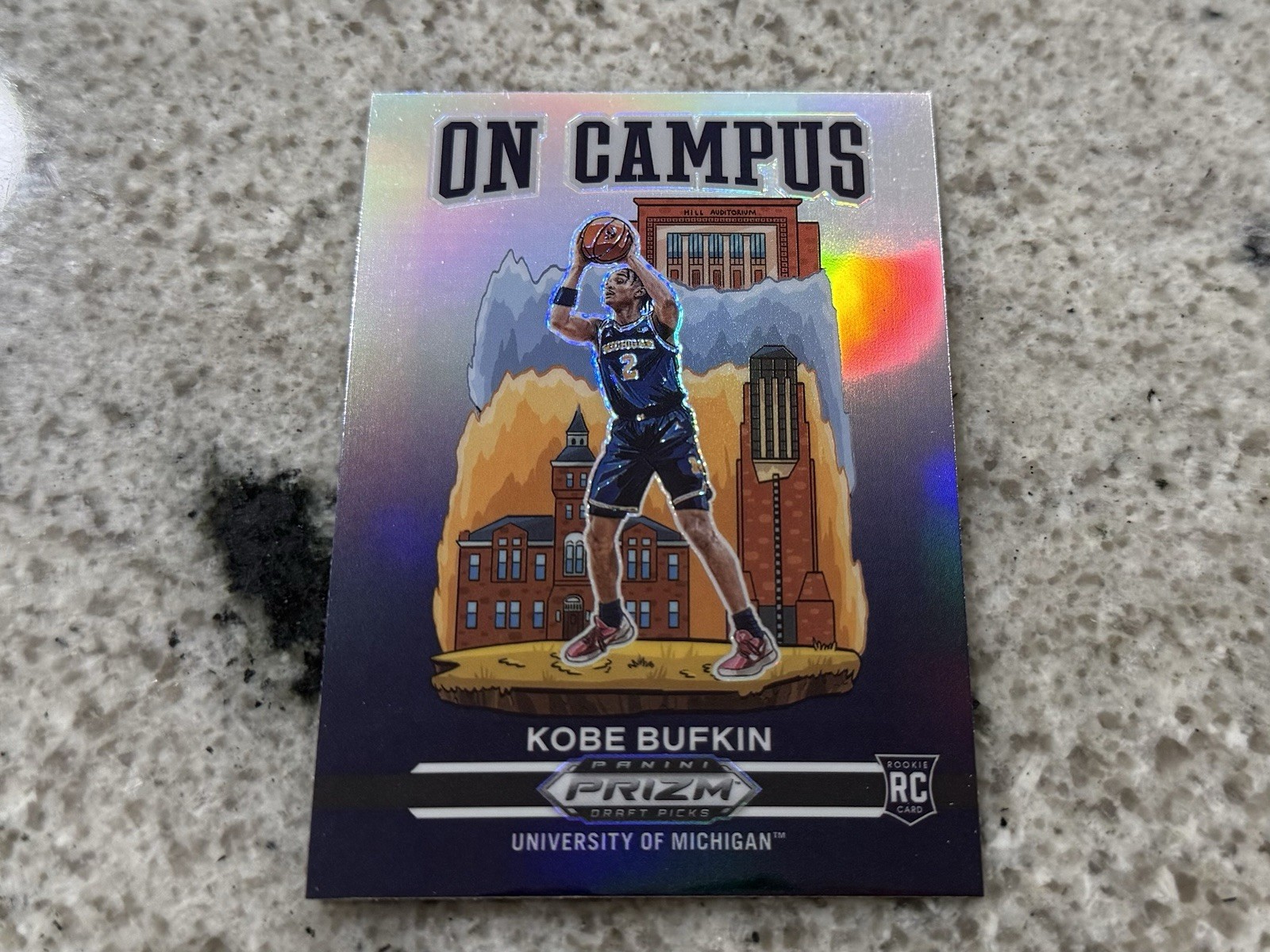 KOBE BUFKIN 2023 Panini Prizm Draft Picks On Campus Silver Rookie RC Case Hit