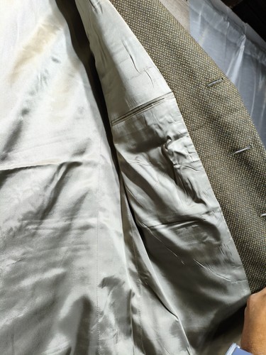 Mark Shale Schokoladenbraun-Grün Blazer Herren Größe 41R USA  - Bild 7 von 12