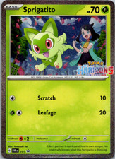 Sprigatito Pokemon Horizons Scarlet & Violet SVP 191 Holo Black Star Promo NM