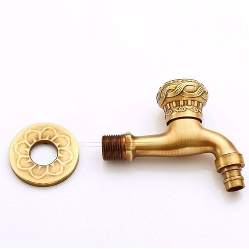 Grifo de agua fregadero de montaje en pared de baño grifo mezclador de latón- - Imagen 4 de 4