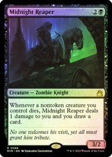 FOIL Midnight Reaper 1x FOIL GRN MTG Guilds of Ravnica Rare MINT black FOIL Midnight Reaper 1x FOIL GRN MTG Guilds of Ravnica Rare MINT black
