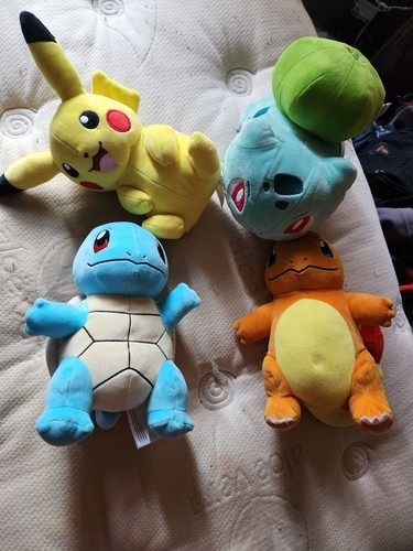 Pikachu Bulbasaur Squirtle Charmander Plush Dolls New Fire Water Grass Electric