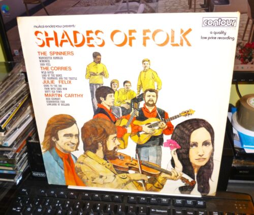 VARIOUS ARTISTS.  "SHADES OF FOLK"  LP UK 1972. CONTOUR LABEL. COMPILATION. - Afbeelding 1 van 4
