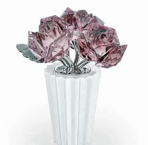 SWAROVSKI CRYSTAL ROSE BOUQUET 5045565 MINT BOXED RETIRED RARE - Picture 7 of 8