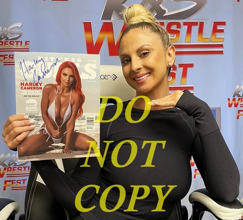 HARLEY CAMERON Signed Autographed Fitness Gurls Magazine June/July 2022 AEW - Picture 11 of 11