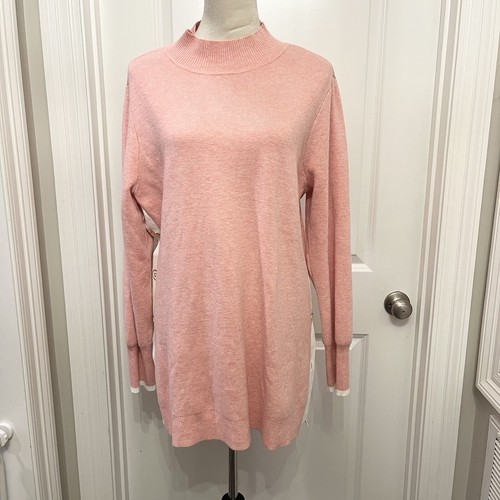 SUÉTER CHICO’S ZENERGY $119 MEZCLA CACHEMIR, BOTONES ROSA SUAVE 3 (XL) - Imagen 2 de 8