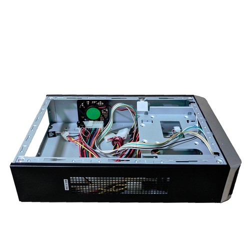 NEU schwarz Mini ITX Desktop-PC-Hülle mit schmalem optischem Schacht, Lüfter, Kartenleser, 72 W Netzteil - Bild 6 von 16