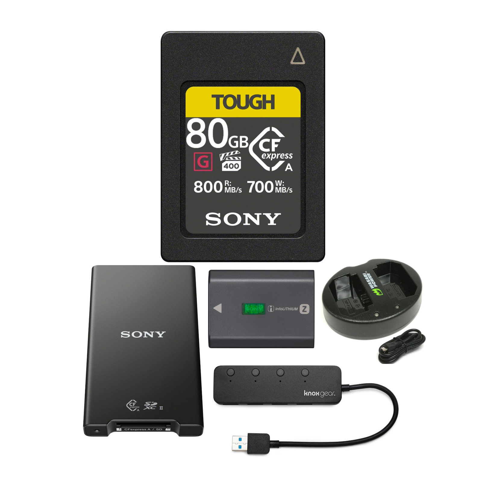 Комплект карт памяти Sony CFexpress Type A объемом 80 ГБ